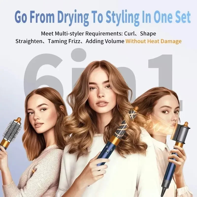 6-in-1 Professional Curling Hair Styler