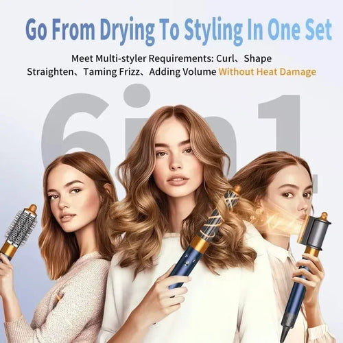 6-in-1 Professional Curling Hair Styler