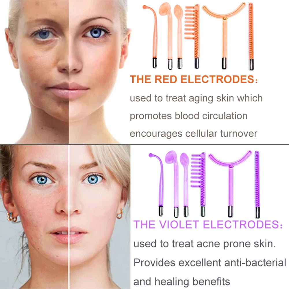 6-in-1 High Frequency Skin Therapy Wand