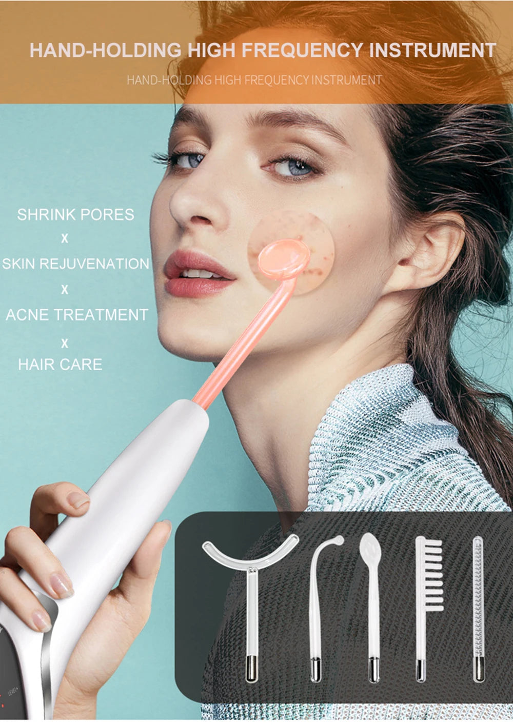 6-in-1 High Frequency Skin Therapy Wand