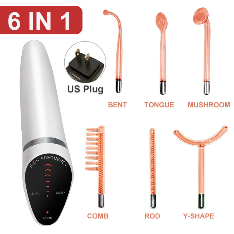 6-in-1 High Frequency Skin Therapy Wand