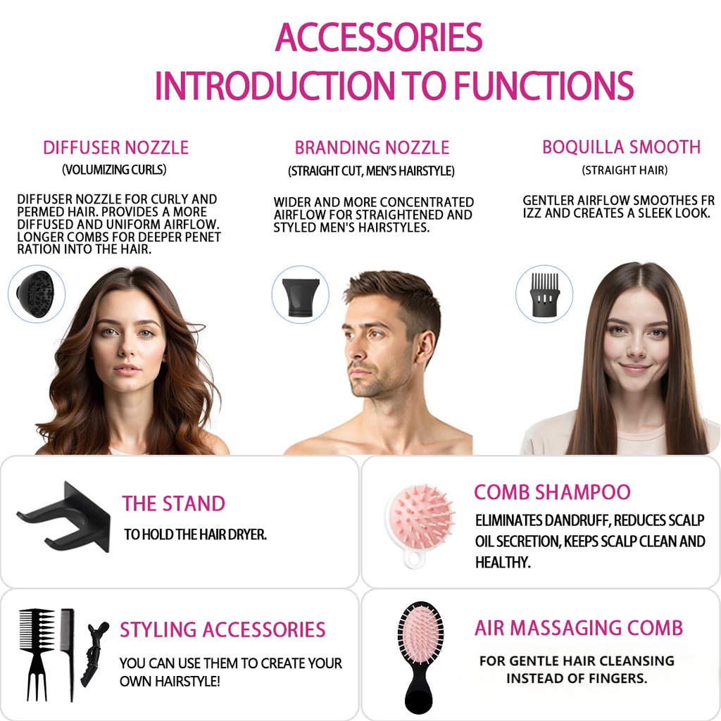 Foldable Fast Drying Hair Dryer