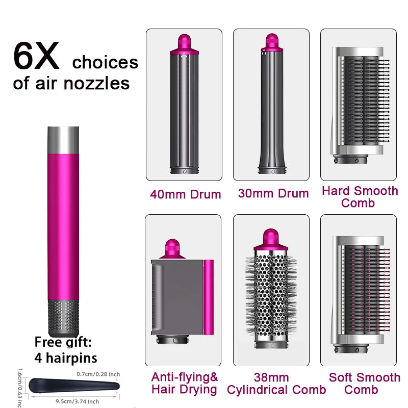6-in-1 Professional Curling Hair Styler