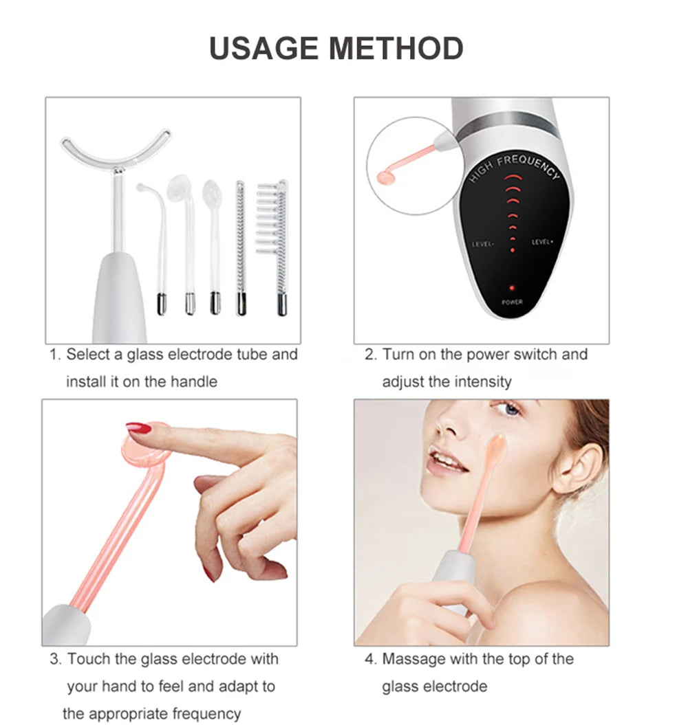 6-in-1 High Frequency Skin Therapy Wand