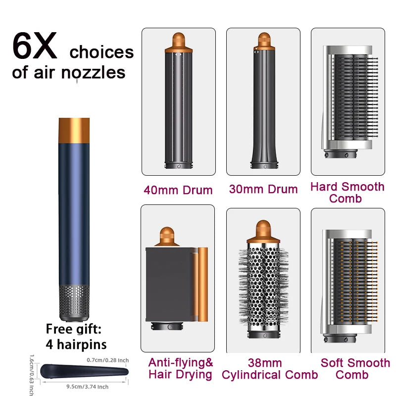 6-in-1 Professional Curling Hair Styler