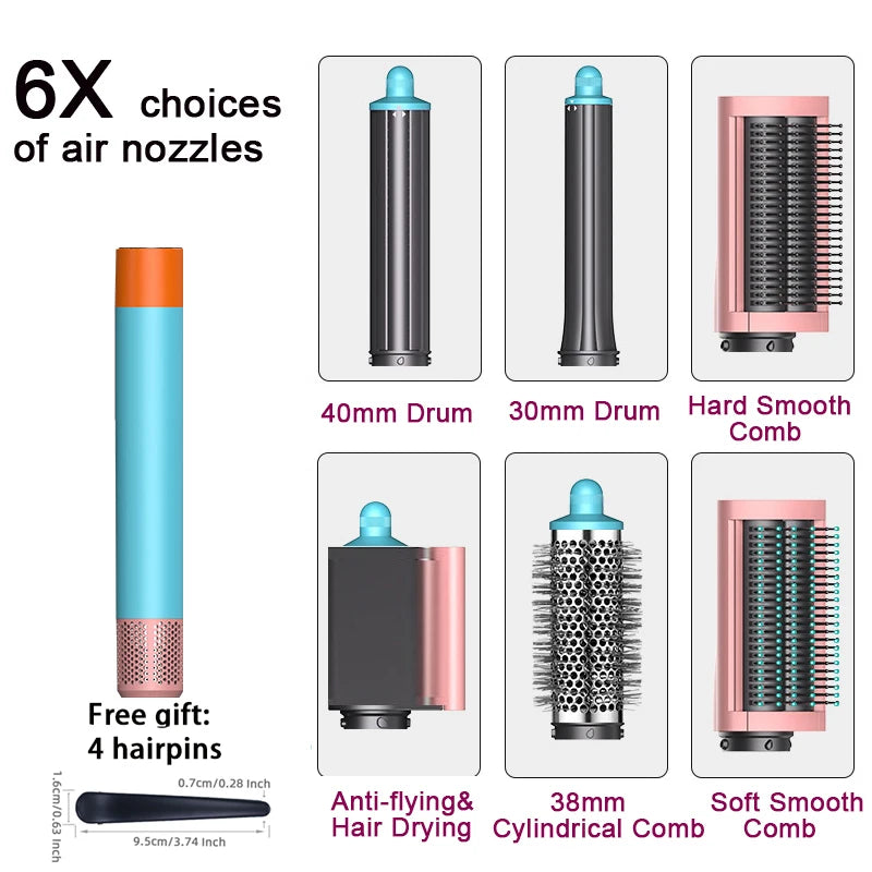 6-in-1 Professional Curling Hair Styler