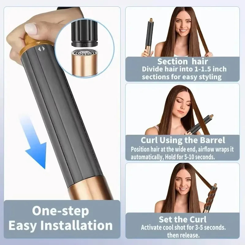6-in-1 Professional Curling Hair Styler